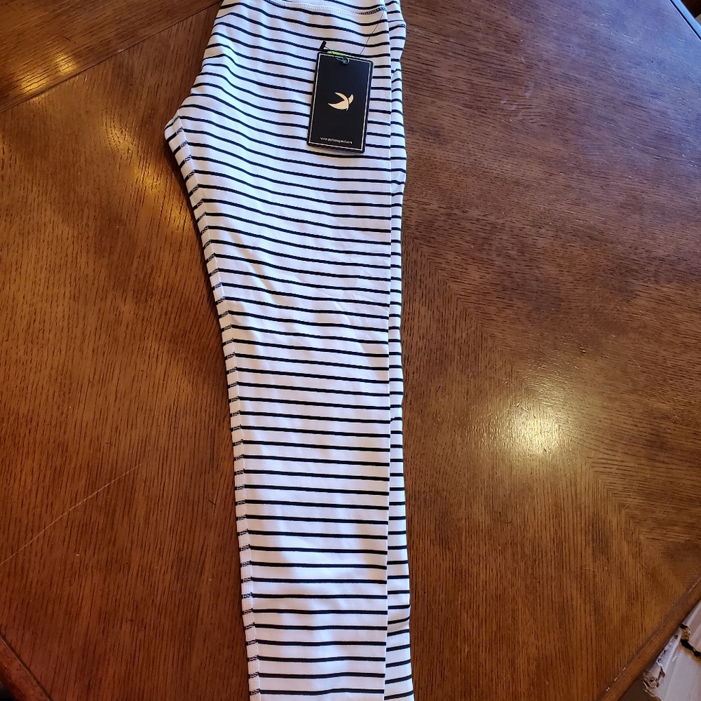 Womens Glyder striped leggings